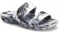 Crocs classic marbled sandal 207701 White / Black