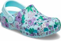 Crocs Classic Floral Clog Ice Blue