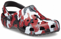 Crocs Classic Printed Camo Clog Black / Red