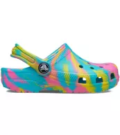 Kids Classic Marbled Clog Digital Aqua / Multi