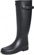 Womens Refined Slim Fit Tall Wellington Boots Black