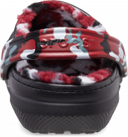 Crocs Classic Lined Camo Clog Black / Red