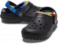 Toddler Classic Lined Spray Dye Clog Black/Multi