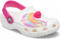 CROCS FL CLASSIC IAM UNICORN CLOG KIDS  WHITE