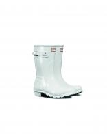 Womens Original Short Gloss Wellington Boots WHITE