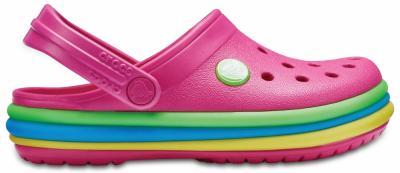 Kids Crocband™ Rainbow Band Clog