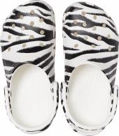 Crocs Classic Animal Print Clog white/zebra