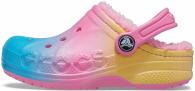 Crocs Baya Printed Lined Clog Kids Pink Lemonade/Multi