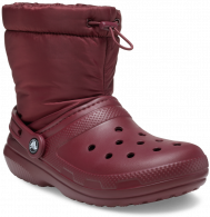 Crocs Classic Lined Neo Puff Boot Garnet