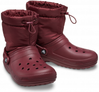 Crocs Classic Lined Neo Puff Boot Garnet