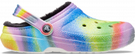 Crocs Classic Lined Spray Dye Clog White/Multi