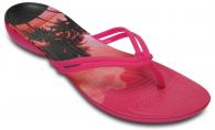 Crocs Isabella Graphic Flip Candy Pink / Tropical