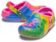 Crocs Classic Lined Tie Dye Clog el. pink/multi