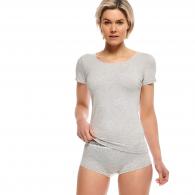 BAMBOO BASIC T-shirts KATE 2-pack LIGHT GREY MELANGE