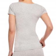 BAMBOO BASIC T-shirts KATE 2-pack LIGHT GREY MELANGE