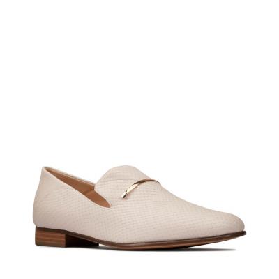 CLARKS PureViola Trim White Snake