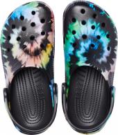 Crocs Classic Tie Dye Graphic Clog multi black