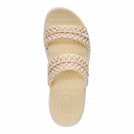 Austin Slide Woven Boulder Tan/ Egret
