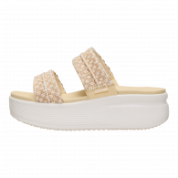 Austin Slide Woven Boulder Tan/ Egret