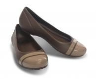 Womens Cap Toe Flat Bronze / Gold