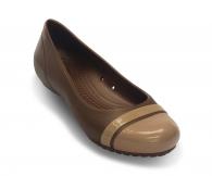 Womens Cap Toe Flat Bronze / Gold