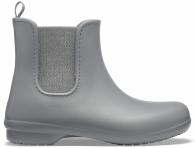 Women’s Crocs Freesail Metallic Chelsea Boot Metallic Charcoal