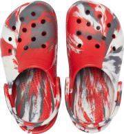 Crocs Classic Marbled Clog Flame / White