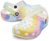 Crocs Classic Tie Dye Graphic Clog Kids white/multi