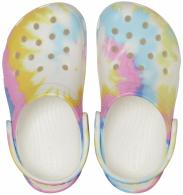 Crocs Classic Tie Dye Graphic Clog Kids white/multi