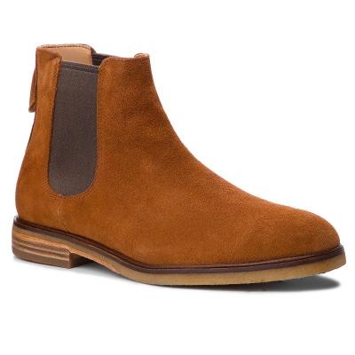 CLARKS Clarkdale Gobi Dark Tan Suede