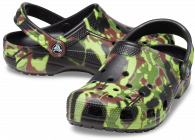 Crocs Classic Spray Camo Clog Black