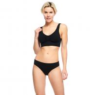 BAMBOO BASIC SEAMLESSPADDED BRA FLEUR Black