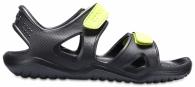 Swiftwater River Sandal Kids black/voltgreen