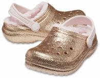 Kids’ Classic Glitter Lined Clog Gold / Barely Pink