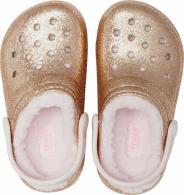 Kids’ Classic Glitter Lined Clog Gold / Barely Pink