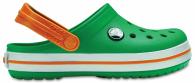 Crocband Clog Kids Grass Green / White / Blazing Orange