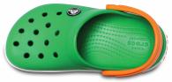 Crocband Clog Kids Grass Green / White / Blazing Orange