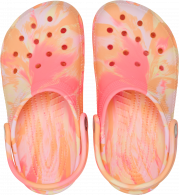 Kids Classic Marbled Clog Papaya/Multi