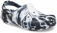 Kids Classic Marbled Clog Black / White