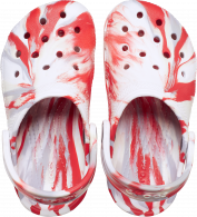 Kids Classic Marbled Clog White/Flame
