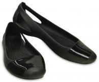 Crocs Sienna Shiny Flat Black / Black