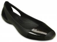 Crocs Sienna Shiny Flat Black / Black