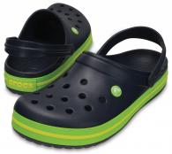 Crocband  Navy / Volt Green