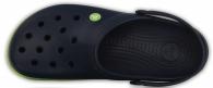 Crocband  Navy / Volt Green