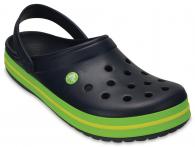 Crocband  Navy / Volt Green